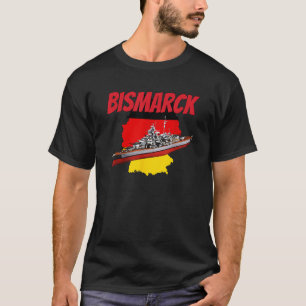 Camiseta WW2 Warship German Bismarck Battleship Boy Kids Gr
