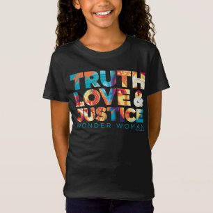 Camiseta WW84   Truth Love & Justice Wonder Woman Cutout