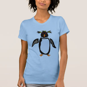 Camiseta WW- Gracioso Rockhopper Pingüino Arte Primitivo