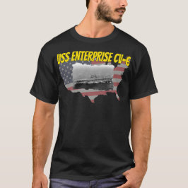 Camiseta WWII Portaaviones USS Enterprise CV6 papá Boy