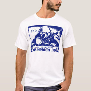 Camiseta WWII Swiss Motorcycle Company, azul