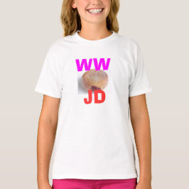 Camiseta WWJD (¿Quién quiere a Jelly Doughnut?)