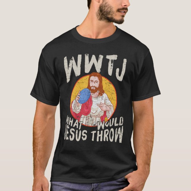 Camiseta WWJT ¿Qué le daría Jesús al divertido disco de gol (Anverso)