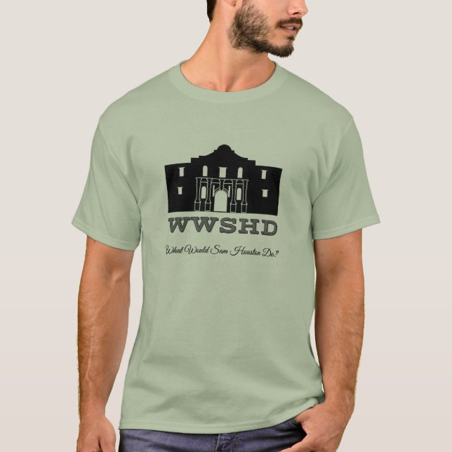 Camiseta WWSHD - Qué Sam Houston haría (Anverso)