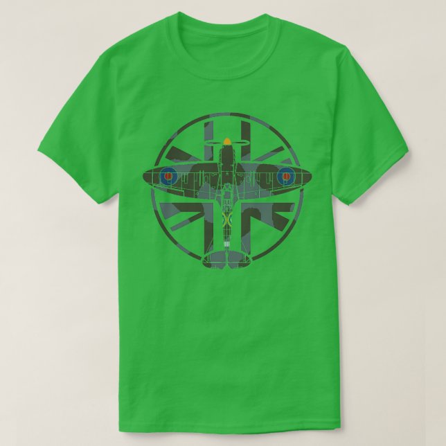 Camiseta WWWI Spitfire RAF NW Europe Camo OGDG (Diseño del anverso)