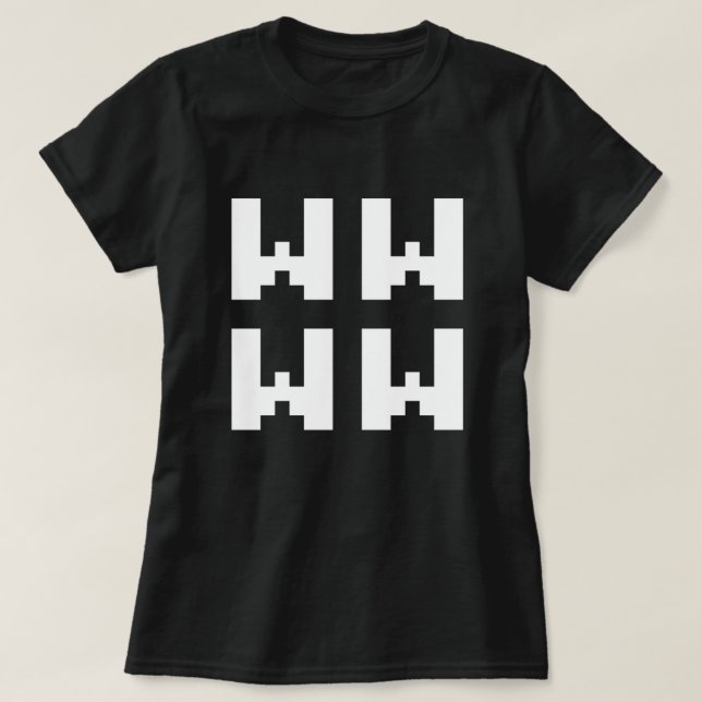 Camiseta WWWW | LOL Jerga japonesa de Internet T-Shirt (Diseño del anverso)