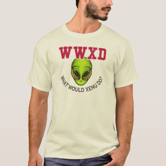 Camiseta WWXD ¿Qué haría Xenu en el culto a la cientología 