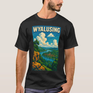 Camiseta Wyalusing River Vista Wisconsins Mirador de la Nat