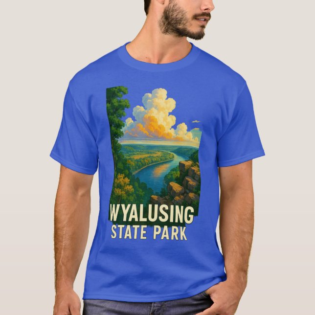 Camiseta Wyalusing State Park Scenic Bluff Driftless Region (Anverso)