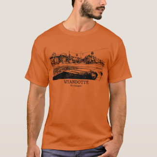 Camiseta Wyandotte Michigan girl retro