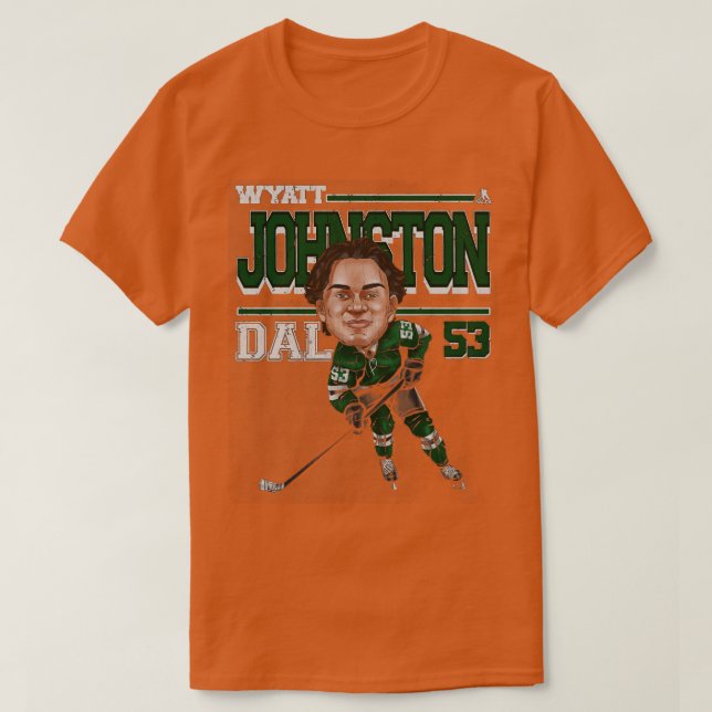 Camiseta Wyatt Johnston Dallas toon TShirt 1 (Diseño del anverso)
