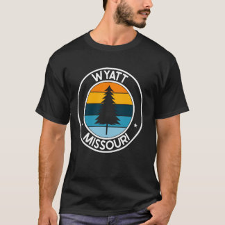 Camiseta Wyatt Missouri MO U.E.U.U. Orgullo Retro Atardecer
