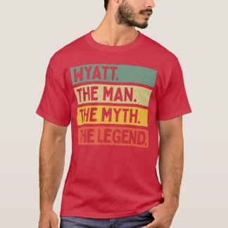 Camiseta Wyatthe Manhe Mythhe Legend Divertido Personalizad