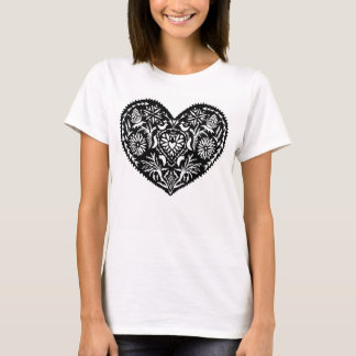 Camiseta Wycinanki Heart Shirt