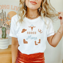 Camiseta WYNONA Naranja y madre Verde azulada de cowgirl Ro