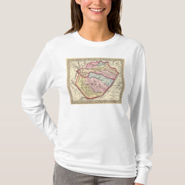 Camiseta Wyoming, condados de McDowell (Anverso)