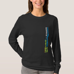 Camiseta Wyoming Eeuu Senderismo Entusiasta Al Aire Libre