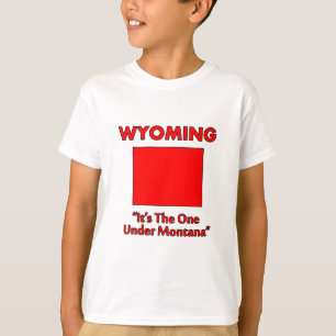 Camiseta Wyoming - Es el que está debajo de Montana