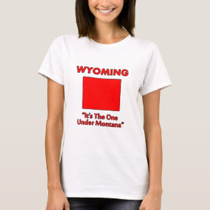 Camiseta Wyoming - Es el que está debajo de Montana