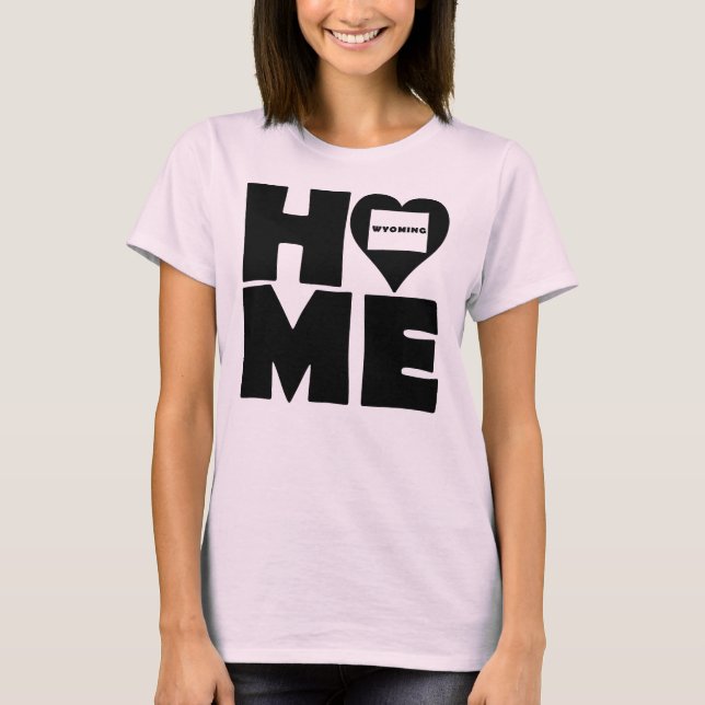 Camiseta Wyoming Home Heart State Tees (Anverso)