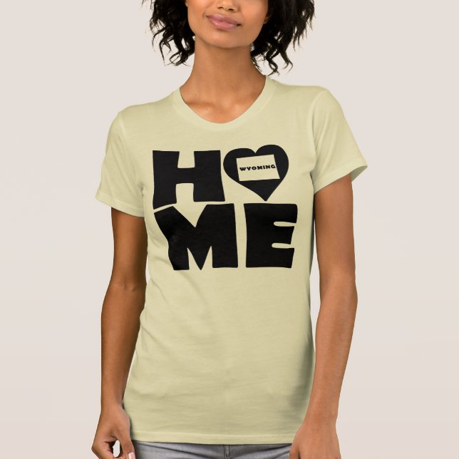 Camiseta Wyoming Home Heart State Tees (Anverso)