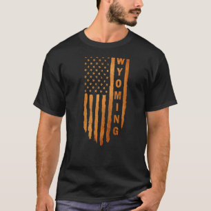 Camiseta Wyoming Rústica Derecho Al Oso De Armas Segunda En