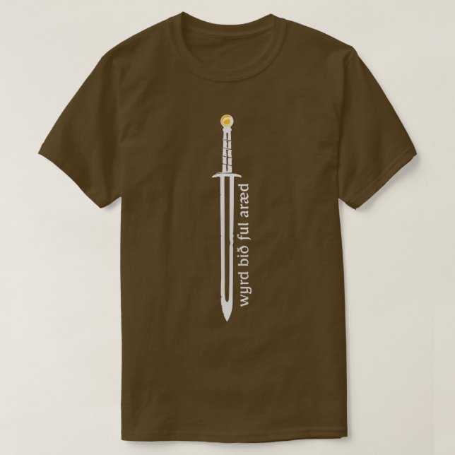 Camiseta Wyrd Bith Ful Araed Uhtred Sword (Diseño del anverso)
