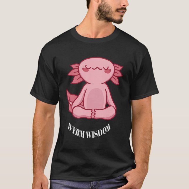 Camiseta Wyrm Wisdom Cute Funny Yoga Dragon Diseños Present (Anverso)