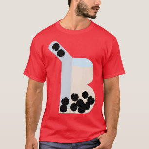 Camiseta x27Bx27 para té de leche Boba