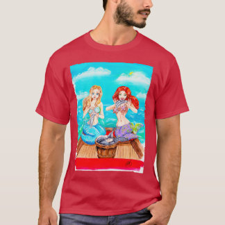 Camiseta x27She Hizo hermanas Sirenas Itx27