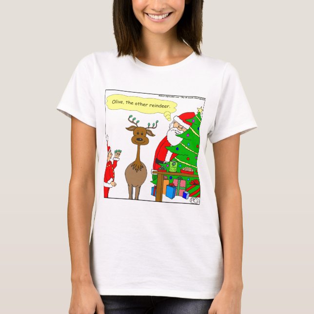 Camiseta x79 oliva el otro personalizado de renos (Anverso)