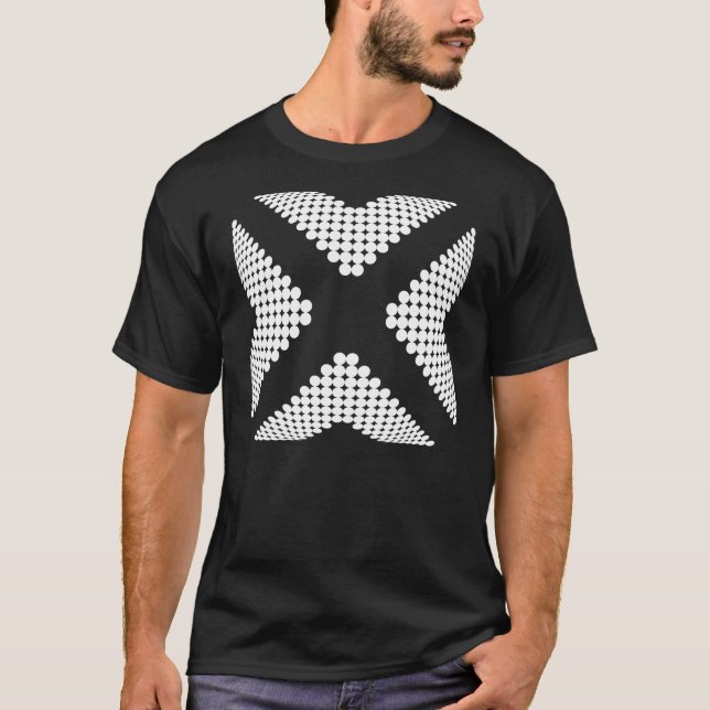 Camiseta X blanco del punto (Anverso)