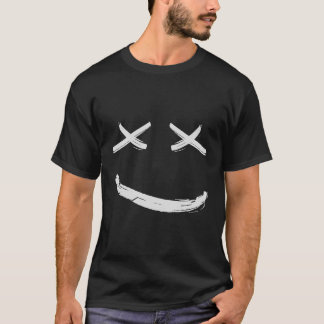 Camiseta X Eyed Smile Happy Face Backprint