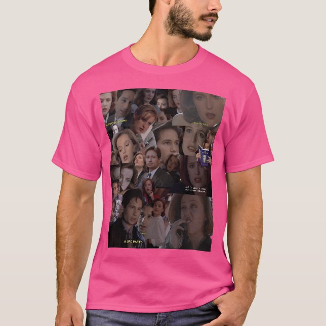 Camiseta X-Files Mulder Y Scully Collage (Anverso)