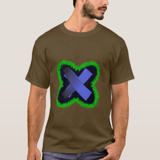 Camiseta X Geométrico Púrpura