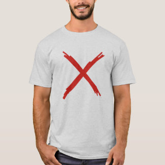 Camiseta X marca el punto
