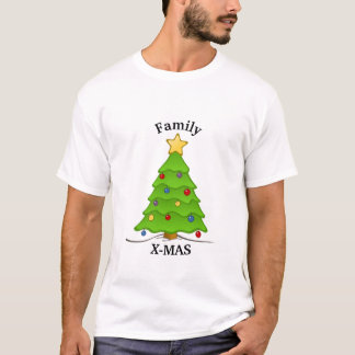 Camiseta X-mas familiares personalizados