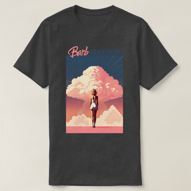 Camiseta x Oppenheimer Barbenheimer retro (Diseño del anverso)