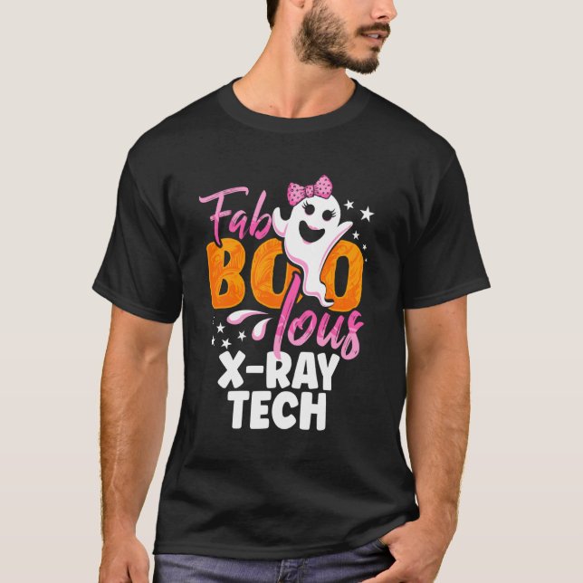 Camiseta X-ray Tech Radiology Halloween Womens Fab Boo Lous (Anverso)