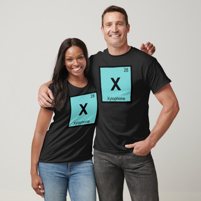 Camiseta X - Tabla periódica de química musical xilófona (Unisexo)