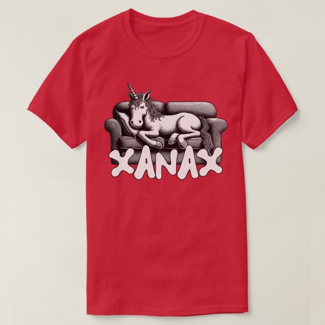 Camiseta Xanax High Unicorn (Diseño del anverso)