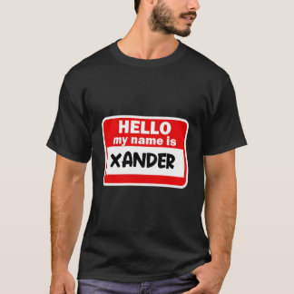 Camiseta Xander Hello Hi Mi Nombre Es Tshirt Name On Person