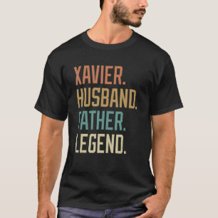 Camiseta Xavier Husband padre legendario Retro del Día del 