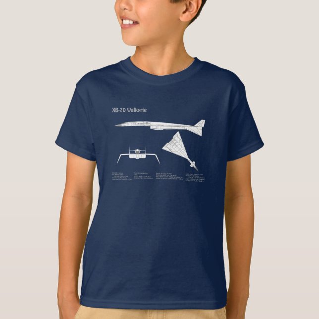 Camiseta XB-70 Valkyrie - Planes de Planes de Plano de Plan (Anverso)