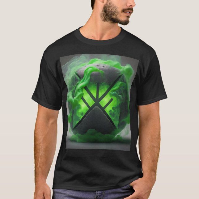 Camiseta Xbox: Alimentado por Neon (Anverso)