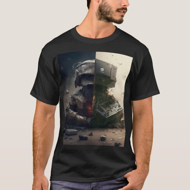 Camiseta Xbox vs PlayStaytion (Anverso)