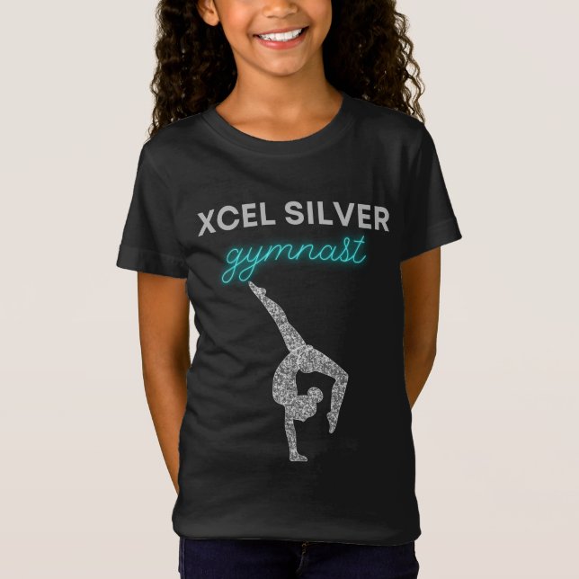 Camiseta Xcel Silver Gymnastics (Anverso)