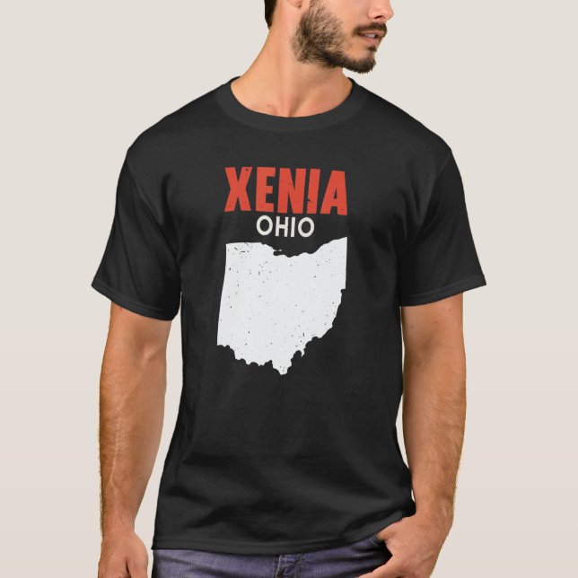 Camiseta XENIA Ohio USA State America Travel Ohioan (Anverso)