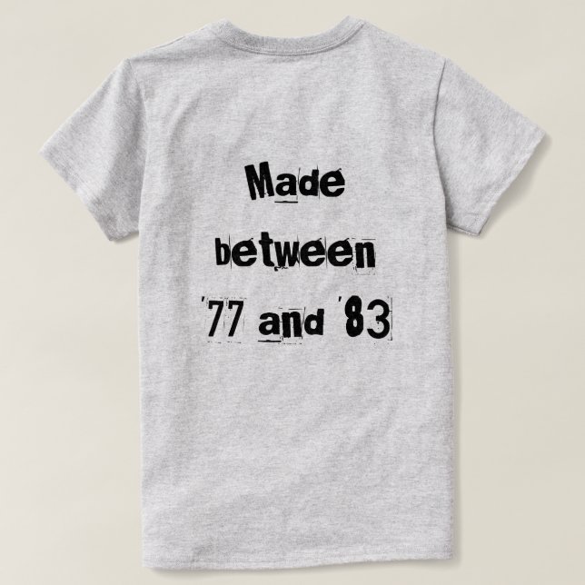 Camiseta Xennial (Reverso del diseño)