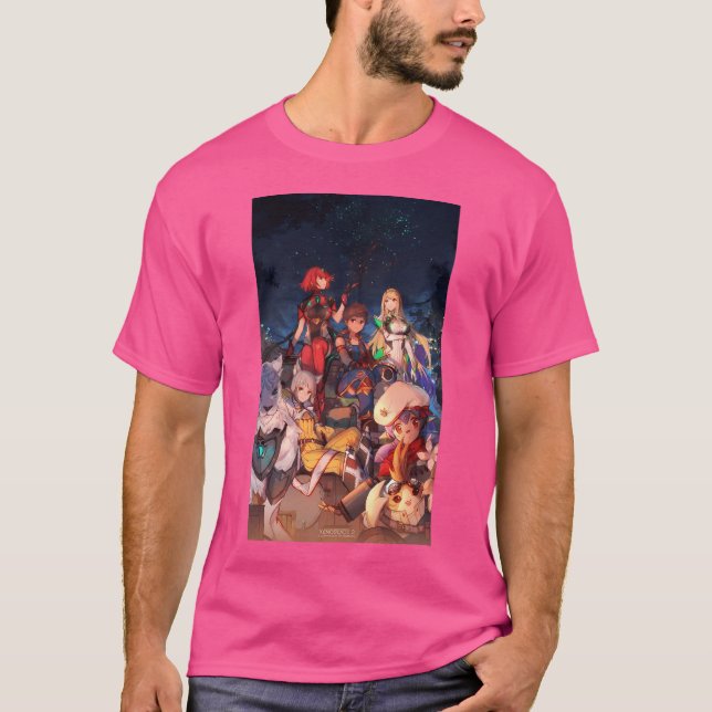 Camiseta Xenoblade Chronicles 2 Group Video Game Art (Anverso)
